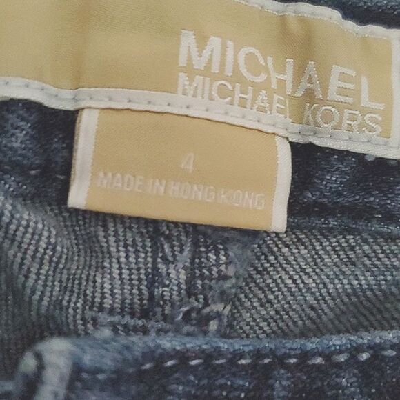 Michael Michael Kors Sausilito Dark Wash Mid/Low Rise Western Bootcut Jeans - Picture 11 of 12